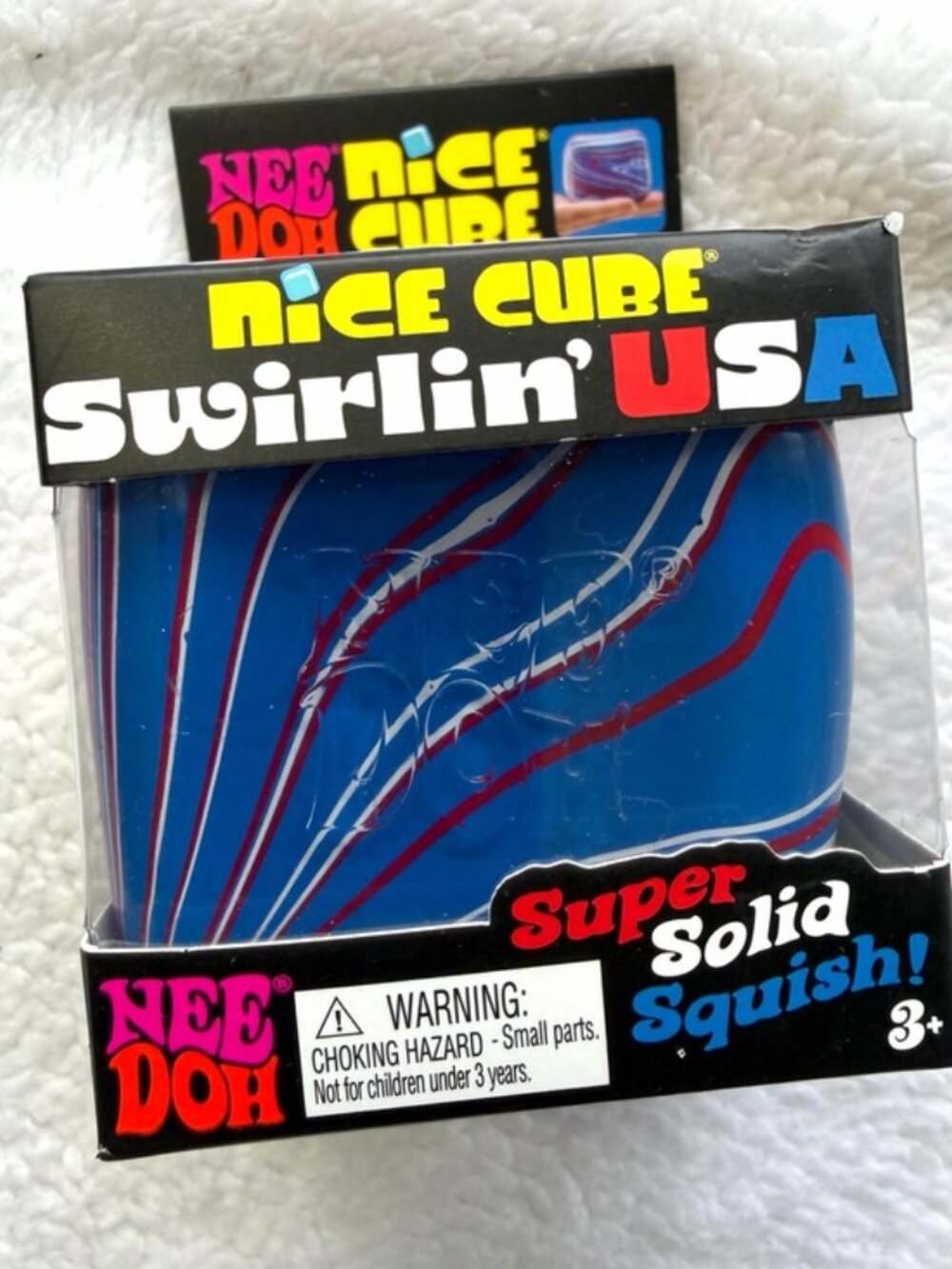 🆕 NWT 🌀 NeeDoh Nice Cube SWIRLIN’ 🇺🇸 USA Edition  🔥 VIRAL on TikTok! RARE!!